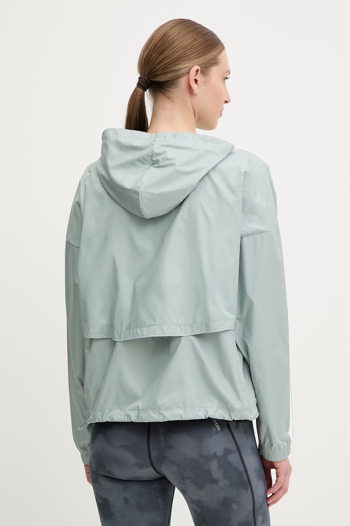 Oblečenie Tréningová bunda adidas Performance Hyperglam Windy KC7654 tyrkysová