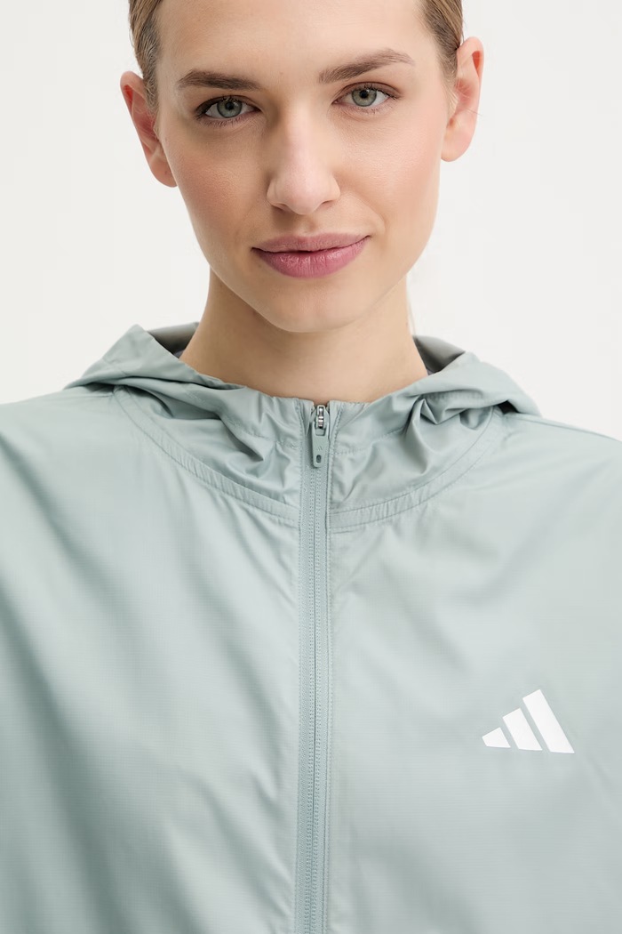 Tréningová bunda adidas Performance Hyperglam Windy tyrkysová KC7654