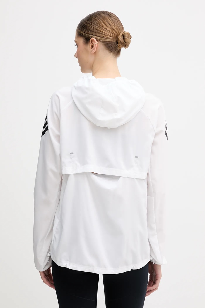 Odzież adidas Performance kurtka do biegania adi365 KQ8072 biały