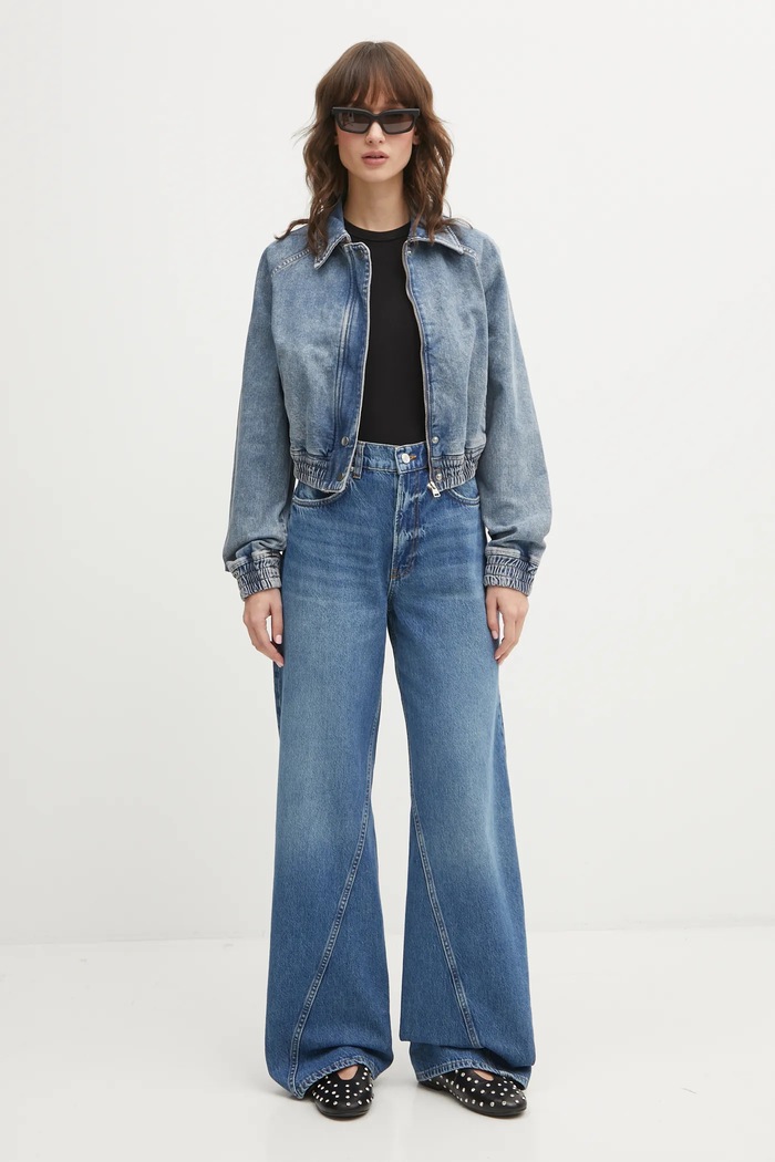 Jeans jakna Hugo Blue Gibiusa_B 50553022 modra SS26