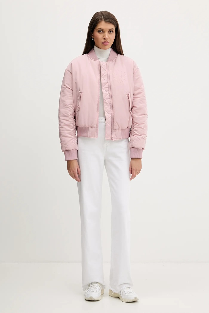 Μπουφάν bomber Hugo Blue Cara-Valentine 50550702 ροζ SS26