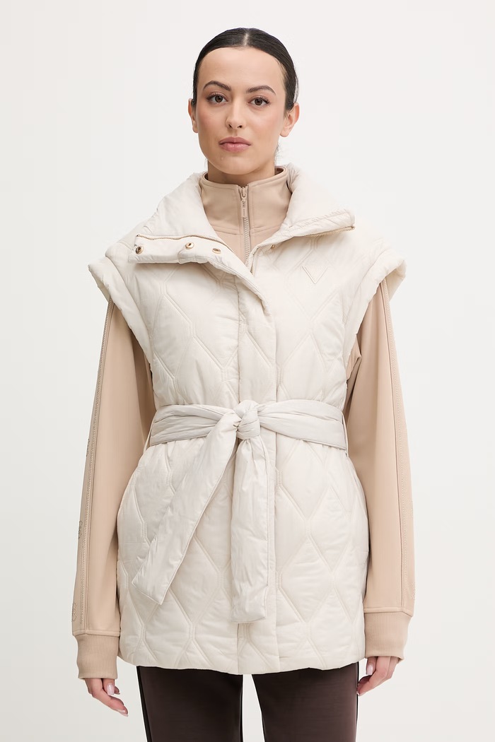 Guess vestă HILMA cu captuseala bej V6RN01.WL832