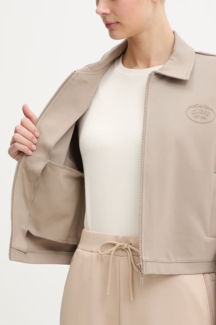 Суичър Guess ANNIE V6RQ17.KD822 бежов
