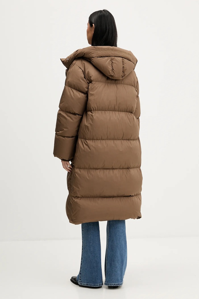 Oblečení Péřová bunda Tommy Hilfiger WW0WW47745 hnědá