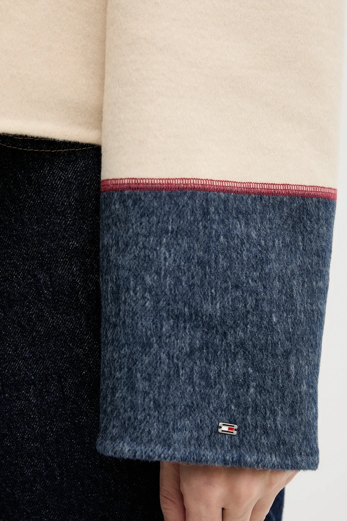 Jakna s dodatkom vune Tommy Hilfiger WW0WW47743 bež