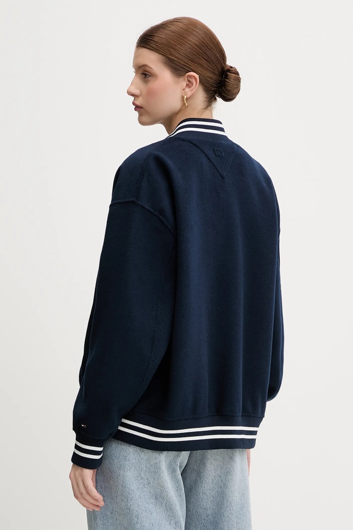 Ρούχα Μπουφάν bomber με προσθήκη μαλλιού Tommy Hilfiger WW0WW47760 σκούρο μπλε