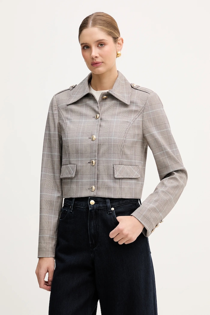 Куртка Guess GERALDINE с подкладкой коричневый W6RL55.WL442