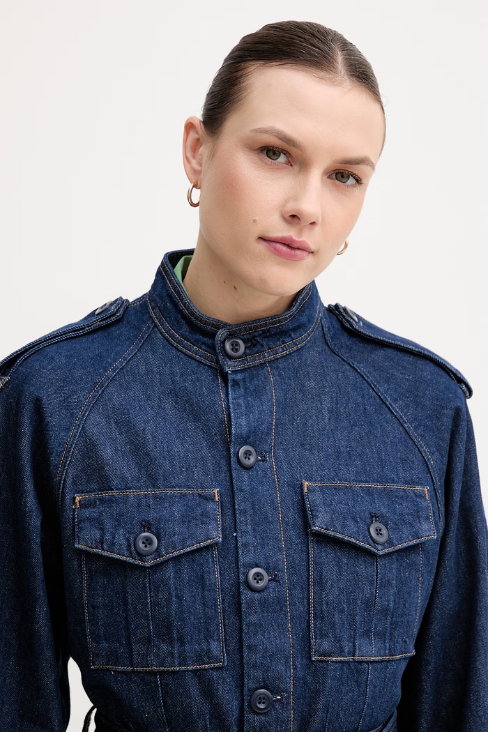 Τζιν μπουφάν Polo Ralph Lauren μπλε 211A96316