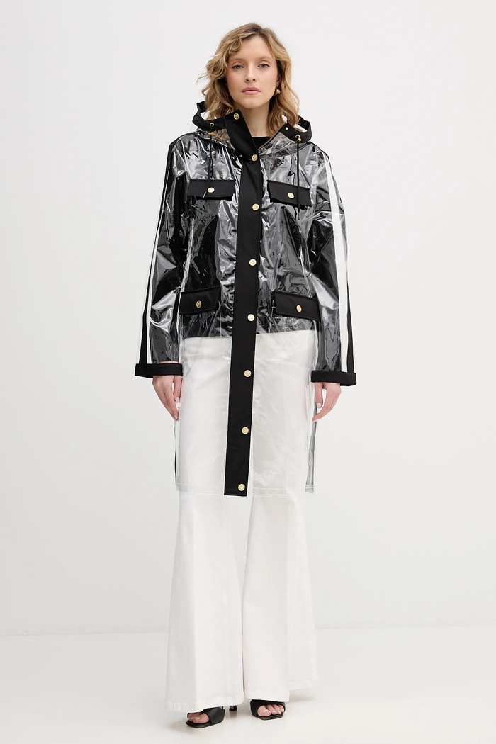 Bunda Karl Lagerfeld CLEAR FASHION B1W15039 priesvitná SS26