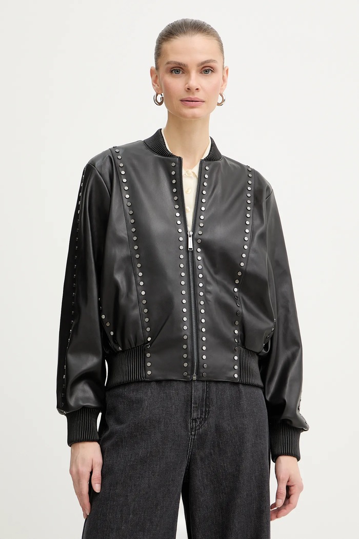 Bunda Karl Lagerfeld bomber čierna B1W14036