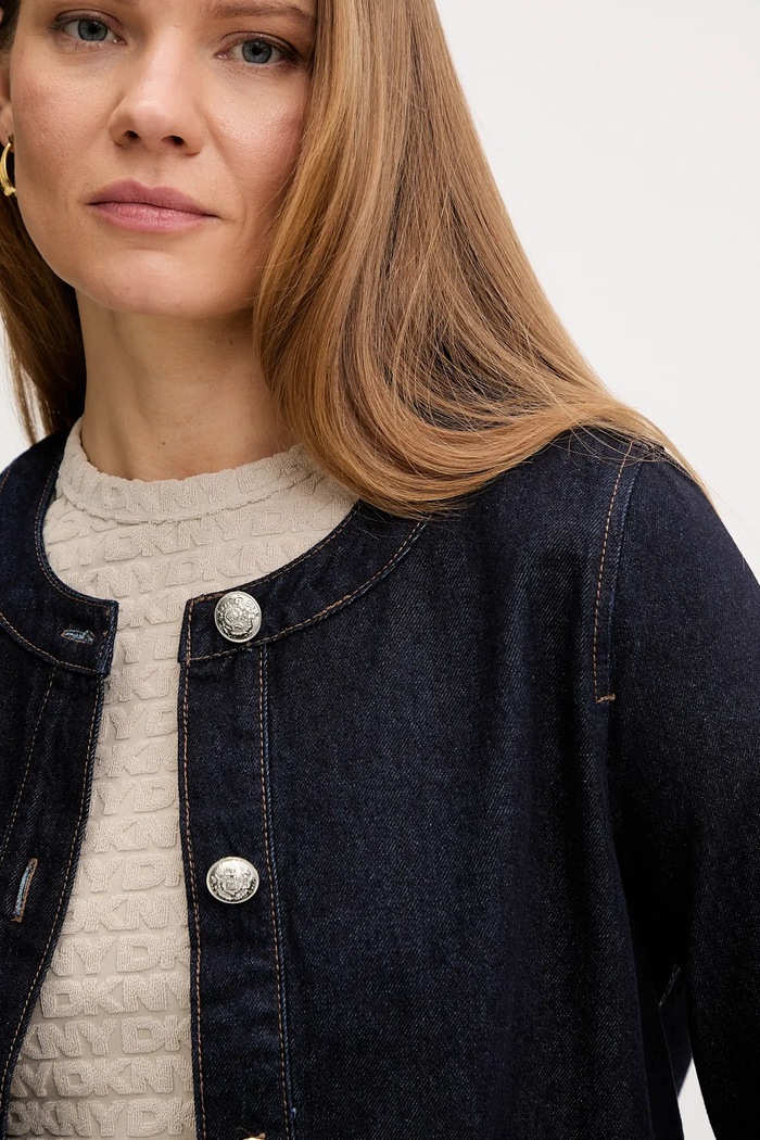 Îmbrăcăminte Dkny geacă jeans DJ5J6196 bleumarin
