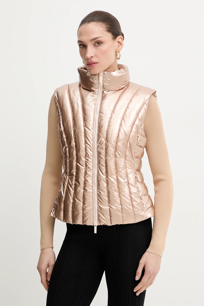 Prsluk Armani Exchange s toplom postavom zlatna XW001809.AF18998