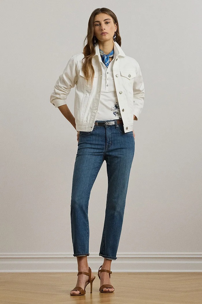 Дрехи Дънково яке Lauren Ralph Lauren 200926087 бял