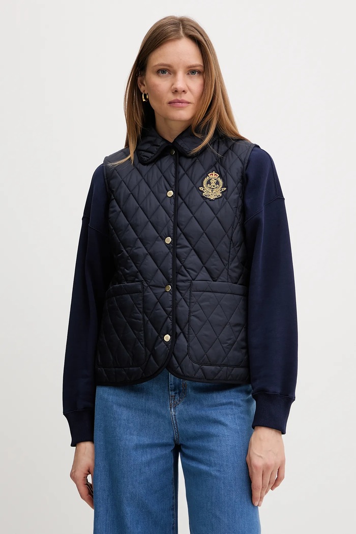 Lauren Ralph Lauren vestă cu captuseala bleumarin 297P10887