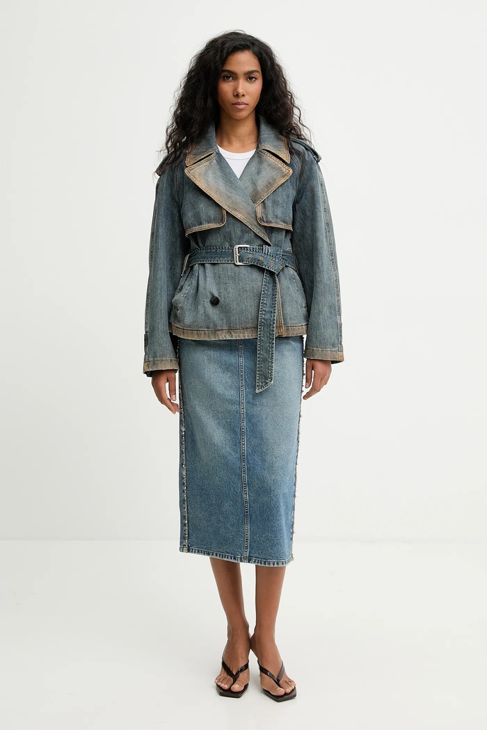 Miss Sixty cappotto jeans 6S4WJ02800 blu SS26