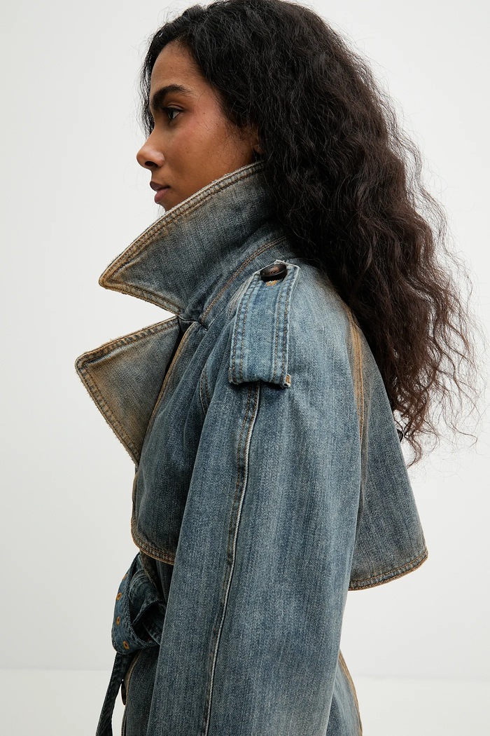 Miss Sixty cappotto jeans blu 6S4WJ02800