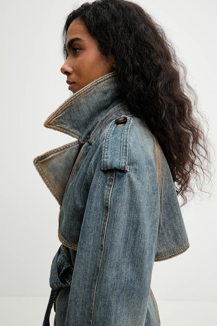 Miss Sixty cappotto jeans blu 6S4WJ02800