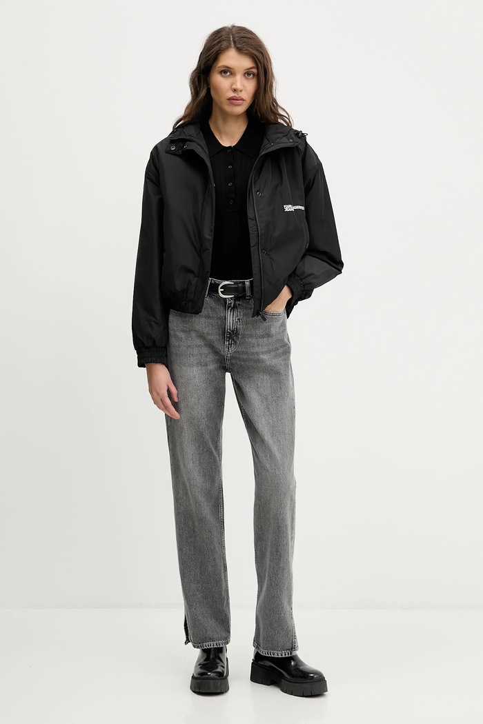 Karl Lagerfeld Jeans kurtka B1W15023 czarny SS26