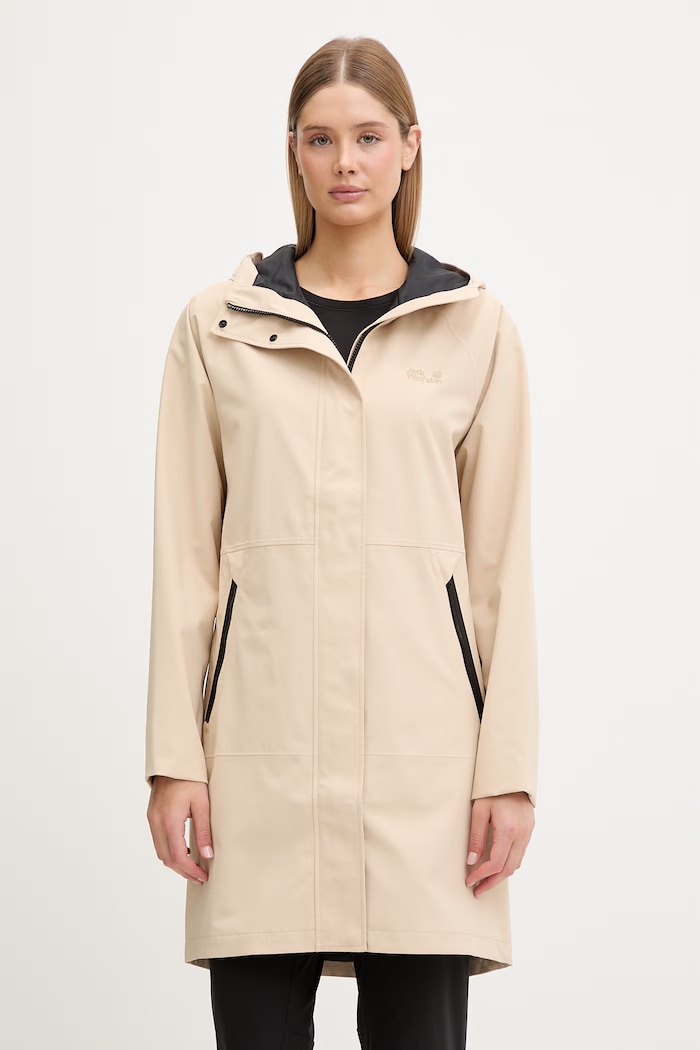 Jack Wolfskin płaszcz sportowy damski Onera 2L beżowy A65749