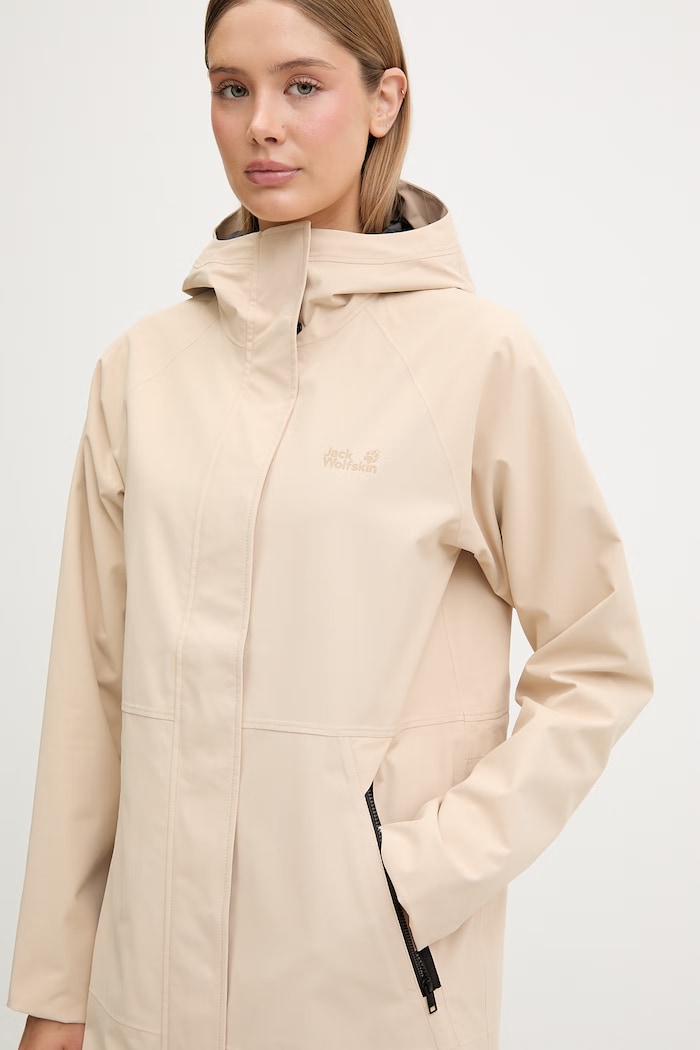 Jack Wolfskin płaszcz sportowy damski Onera 2L beżowy A65749