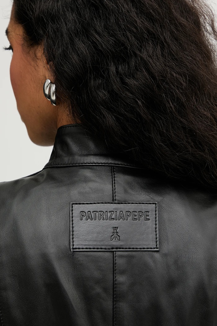 Μπουφάν Patrizia Pepe CO0001.L1HZ μαύρο