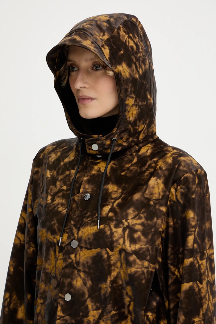 Μπουφάν Rains 12020 Long Jacket W3 12020.152 καφέ