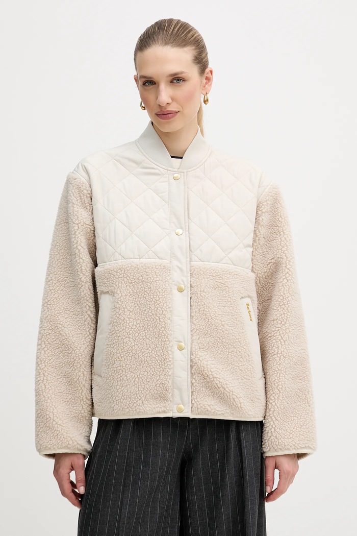 Bunda Barbour Wetherby nezateplené béžová LFL0084
