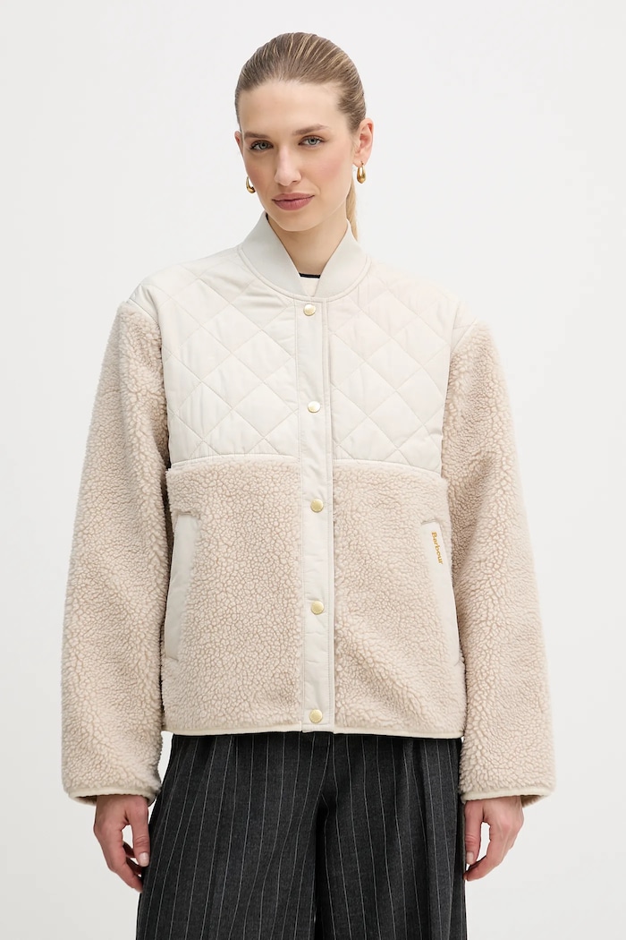 Bunda Barbour Wetherby nezateplené béžová LFL0084