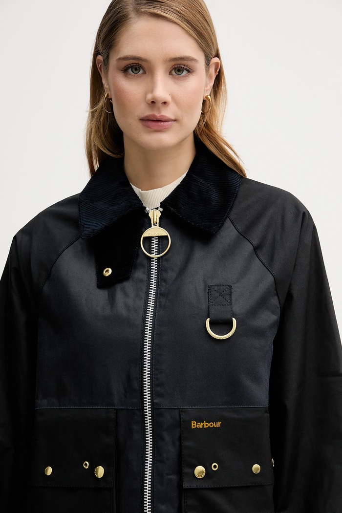 Barbour giacca in cotone Kearton blu navy LWX1518