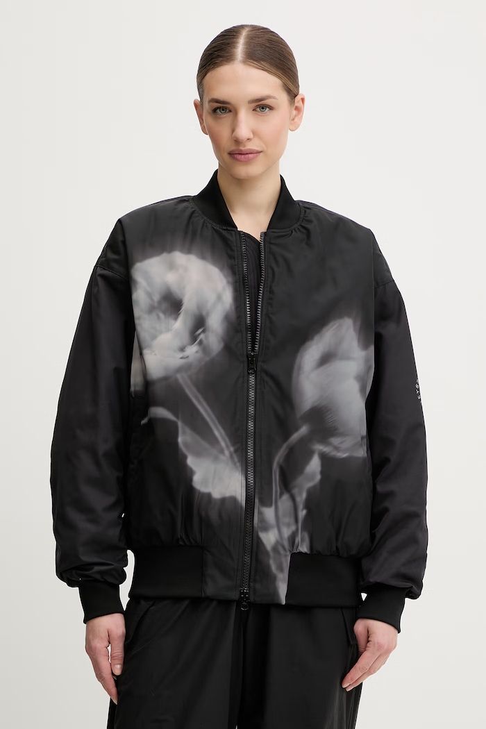 Bunda adidas by Stella McCartney jemné zateplenie čierna KA9599