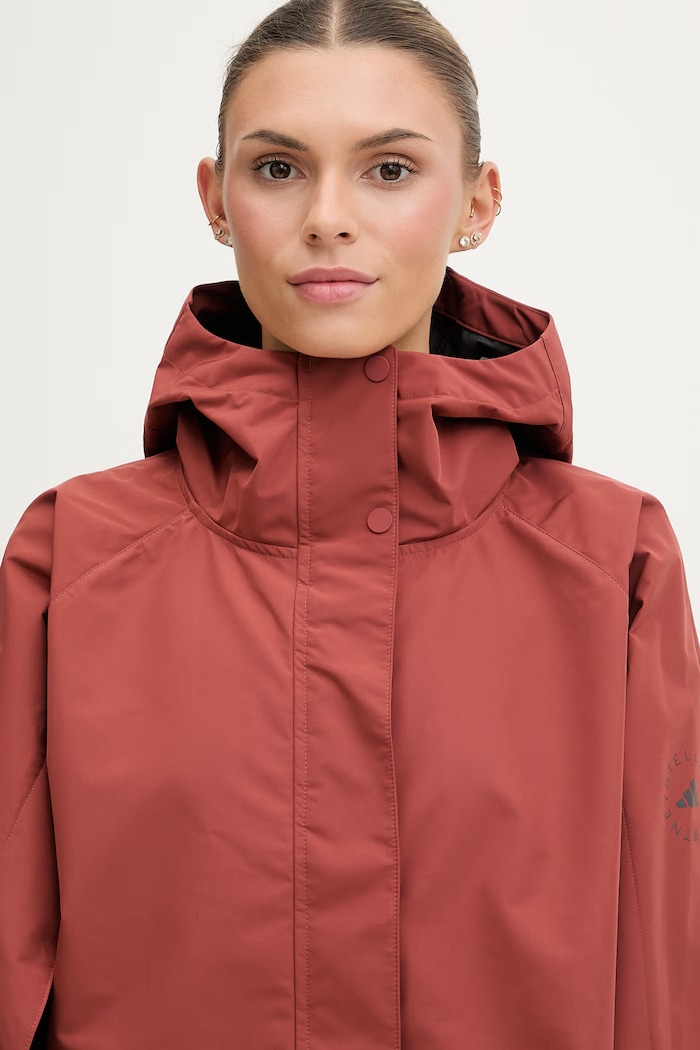 adidas by Stella McCartney geacă de tranziție pentru femei KC2018 maro