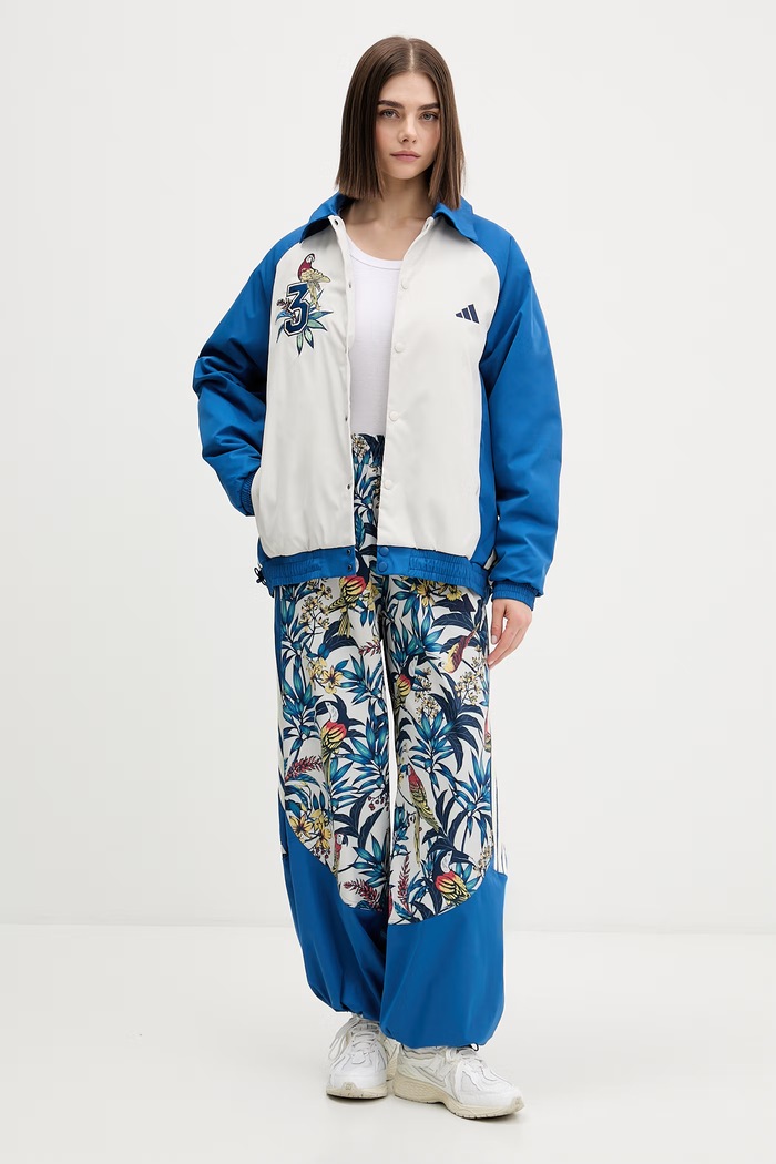 adidas kurtka x Farm Rio KD2195 niebieski SS26