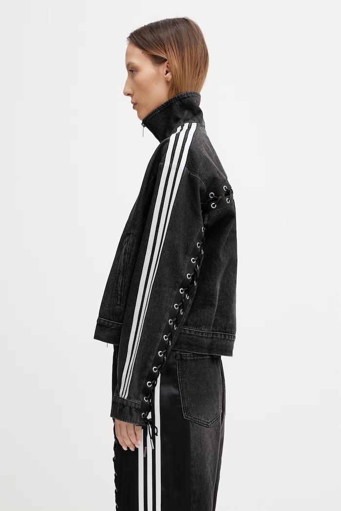 adidas Originals късо яке дамско от деним KS1394 черен SS26
