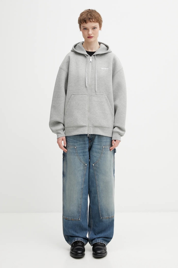 Dukserica Carhartt WIP W Hooded Alda Jacket I036028.00DXX siva