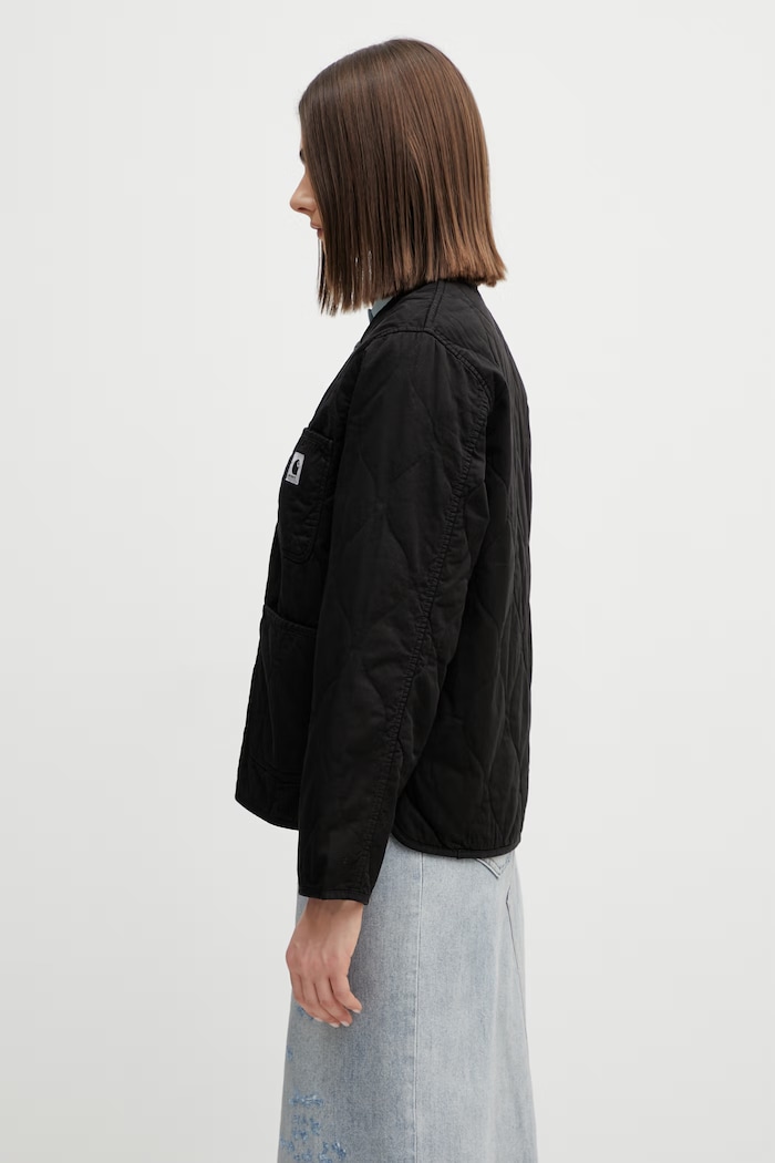 Carhartt WIP kurtka bawełniana W Kylan Liner I035973.89XX czarny SS26