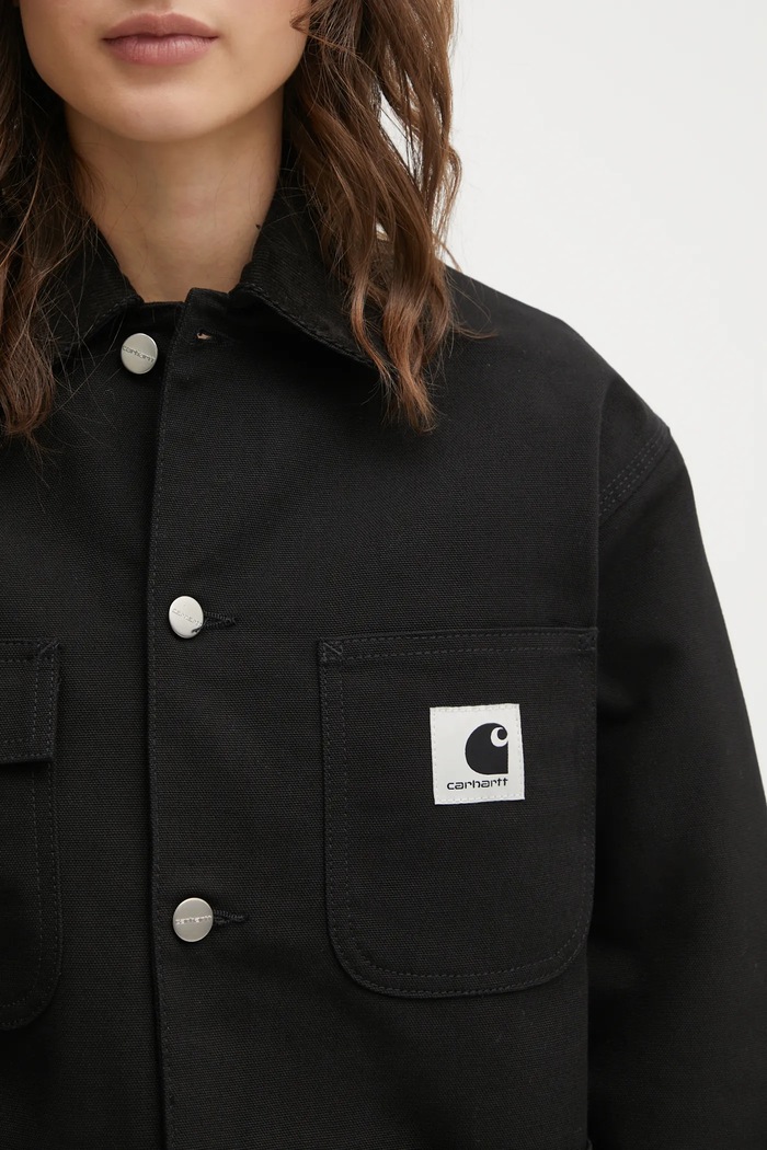 Хлопковая куртка Carhartt WIP W OG Michigan Coat чёрный I036315.0