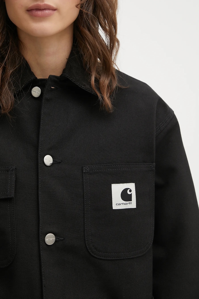 Хлопковая куртка Carhartt WIP W OG Michigan Coat чёрный I036315.0