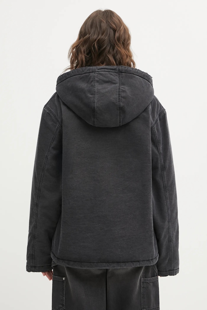 Одежда Хлопковая куртка Carhartt WIP W Hooded Mitch Jacket I036317.890J чёрный