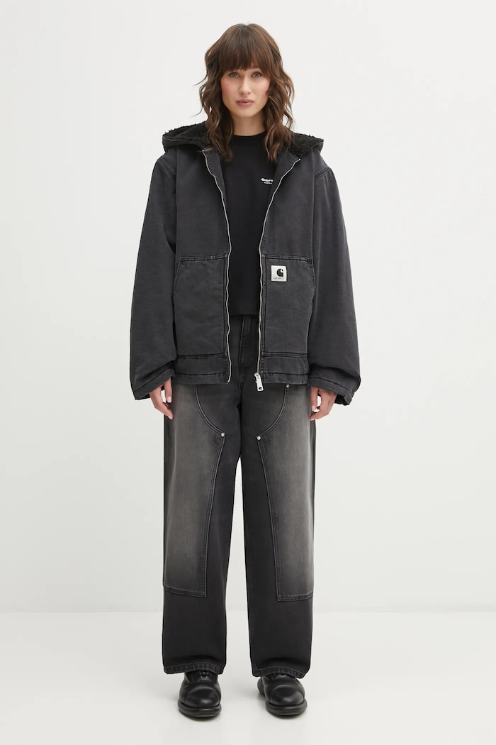 Хлопковая куртка Carhartt WIP W Hooded Mitch Jacket I036317.890J
