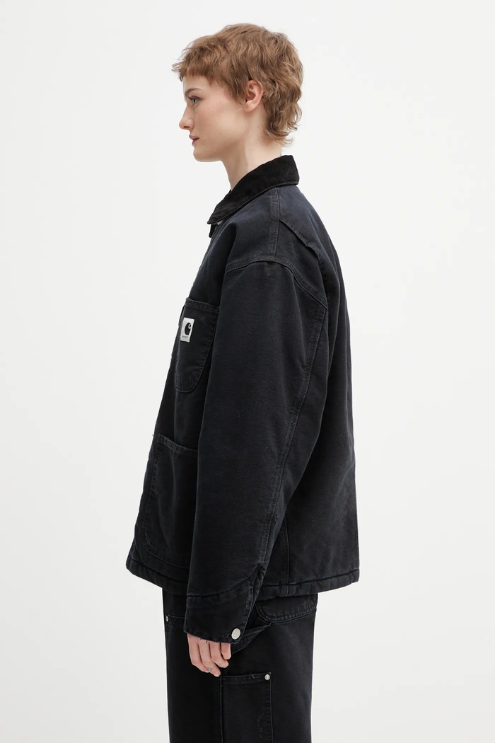 Бавовняна куртка Carhartt WIP W OG Michigan Coat I036315.00EB7 чорний SS26