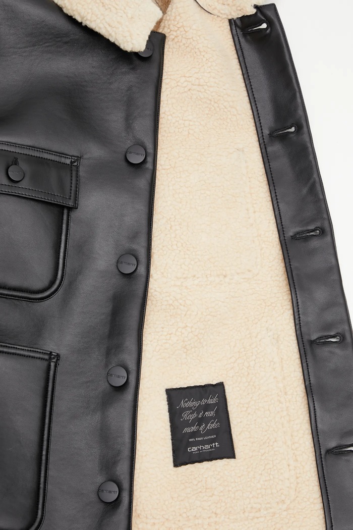 Μπουφάν Carhartt WIP W Shepton OG Michigan Coat I035975.1LMXX μαύρο
