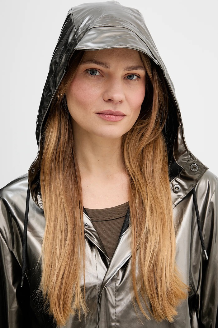 Μπουφάν Rains 12020 Long Jacket W3 καφέ 12020.150