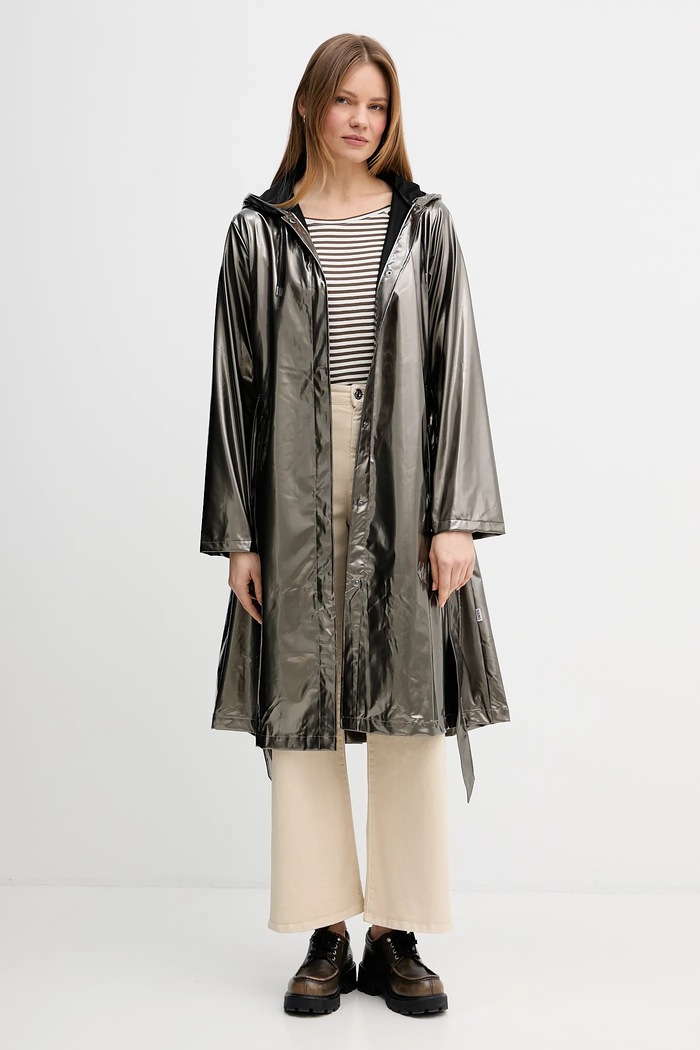 Μπουφάν Rains 12040 A-Line Longer W Jacket W3 12040.150 καφέ SS26