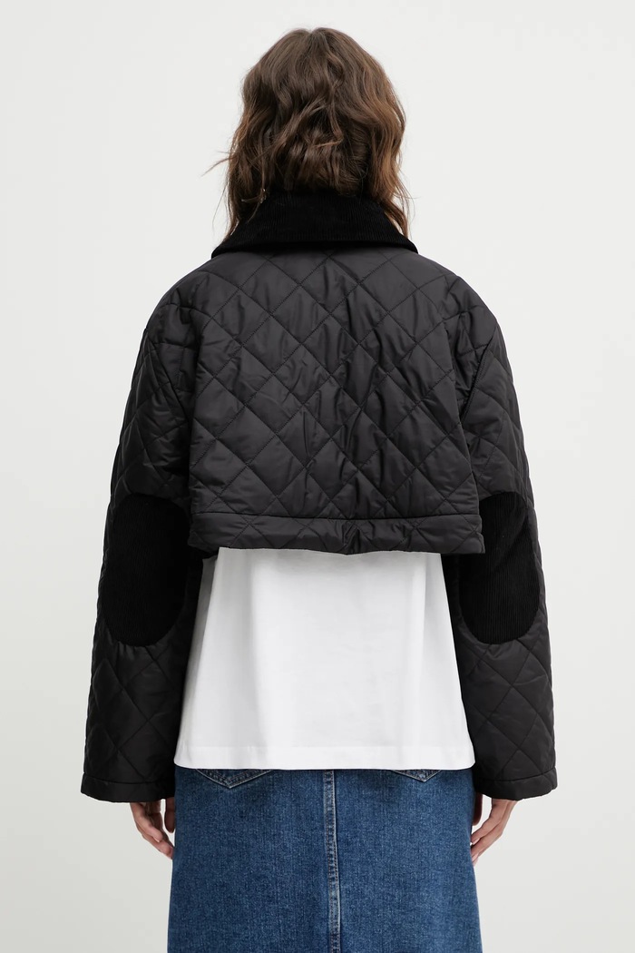 Barbour jacket x Ganni Peplum Quilted LQU1890BK11