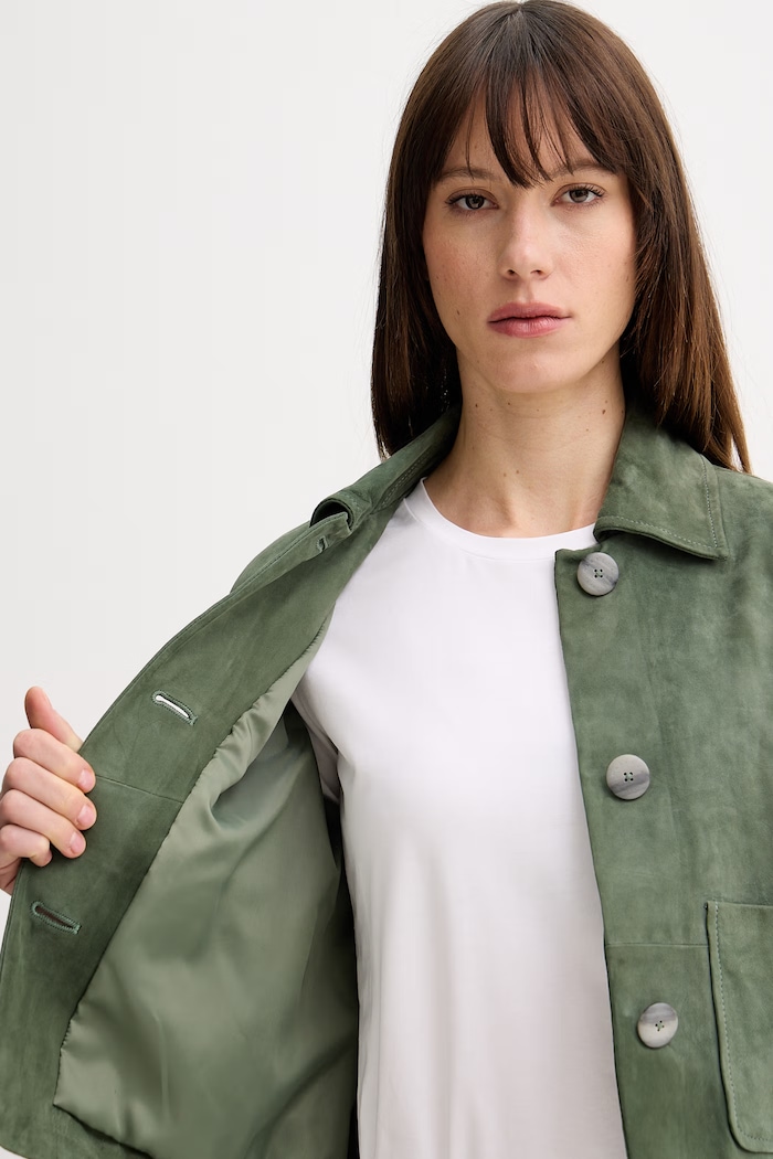 Marella krótka kurtka damska zamszowa MLMECCESSO 2613441035200