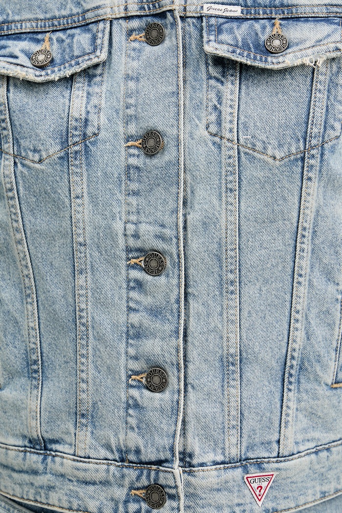 Guess Jeans kurtka jeansowa W6RN55.D5M4I niebieski