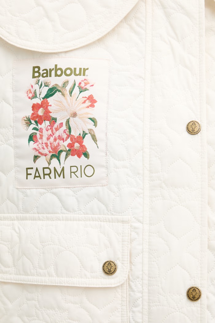 Barbour prechodná bunda dámska x Farm Rio LQU1906 béžová
