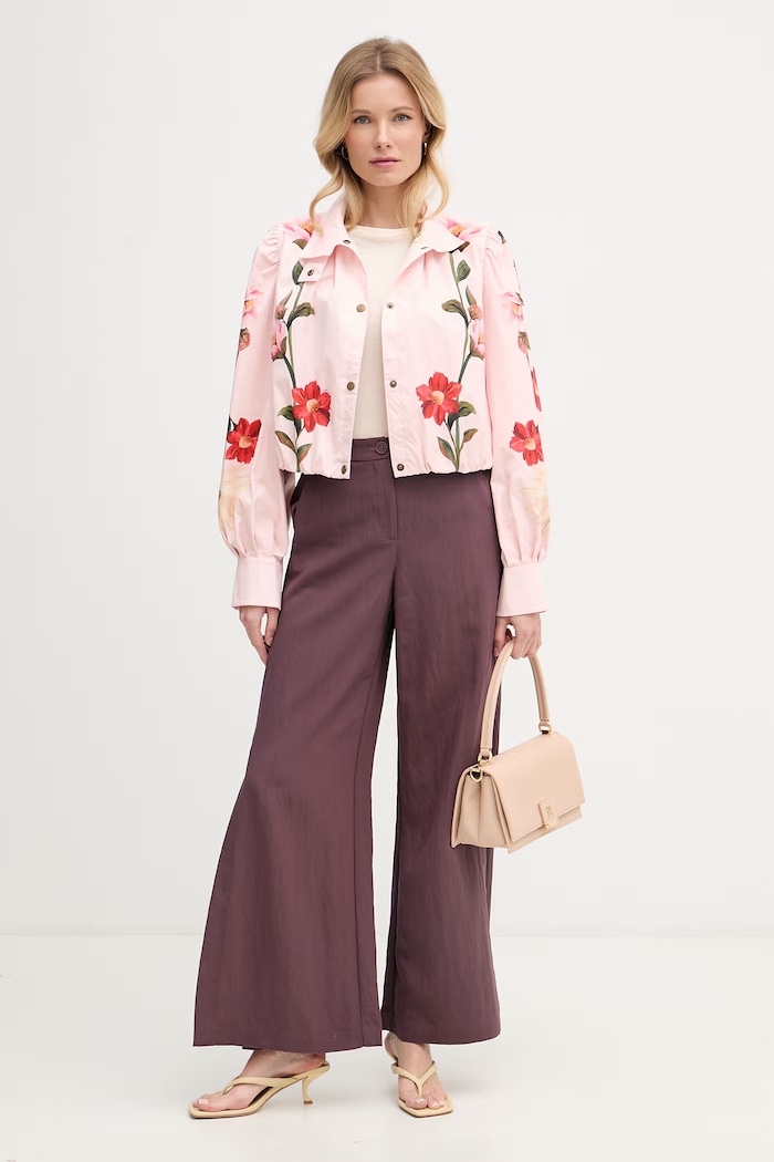 Barbour geacă de tranziție pentru femei x Farm Rio LSP0334 roz SS26