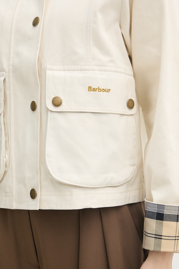 Barbour kratka jakna ženska bombažna LCA0377 bež