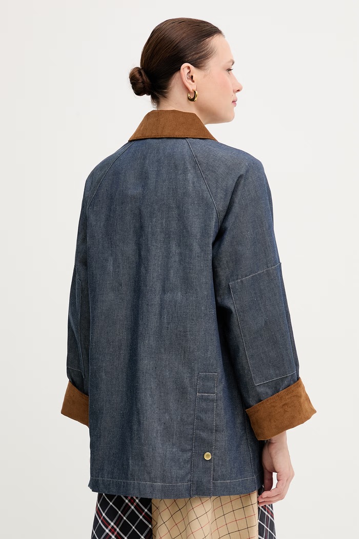 Oblačila Jeans jakna Barbour Asker LCA0394 mornarsko modra